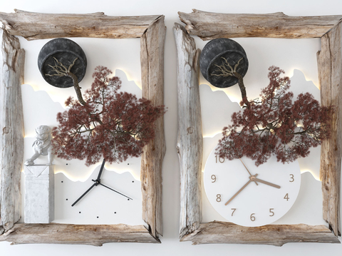 Clock Wall Ornaments Plant Hanging Ornaments