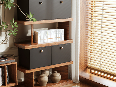 Mid-century Style Bookcase Bookshelf