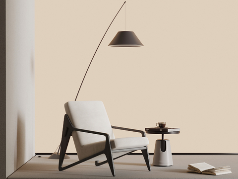 Modern armchair Lounge Chair floor lamp