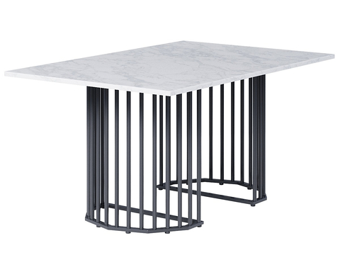 Simple marble dining table