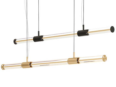 Venice cross linear chandelier