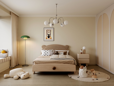 Cream Style universal kids Bedroom