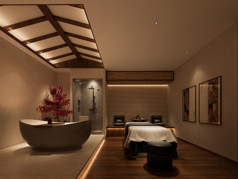 Wabi-sabi Style SPA Nursing Room