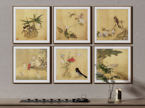 New Chinese Decorative Painting Flower and Bird Painting Hanging Painting