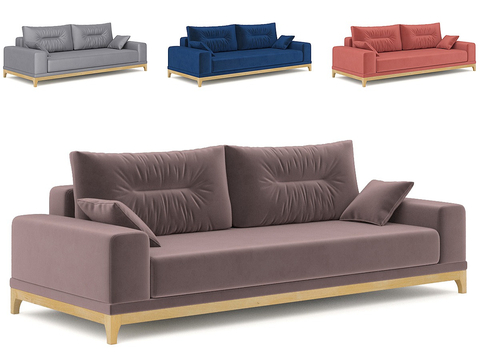 Nordic Sofa Simple Double Sofa