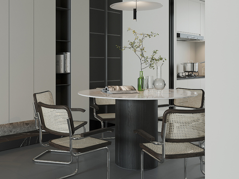 Modern Dining Table and Chair Round Dining Table