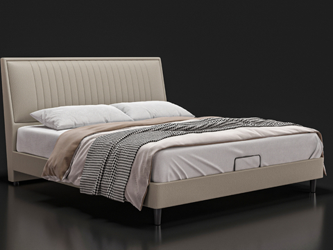 Italian Leather Double Bed