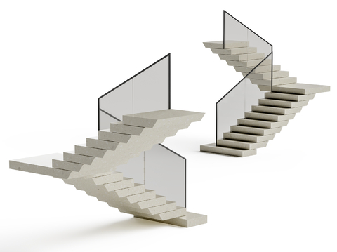 modern handrail stair glass handrail stair indoor handrail stair