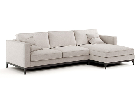 Modern minimalist double sofa corner sofa