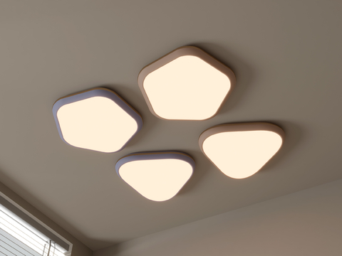 Modern geometric ceiling lamp