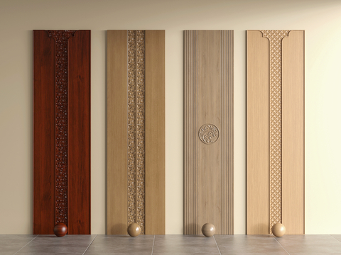 Neo-Chinese Style Panel Wall Trim Panel