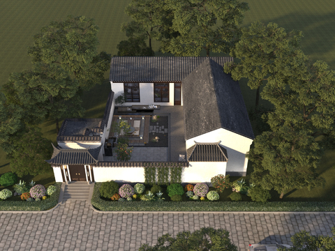 Chinese-style Folk House Single-family Villa Appearance