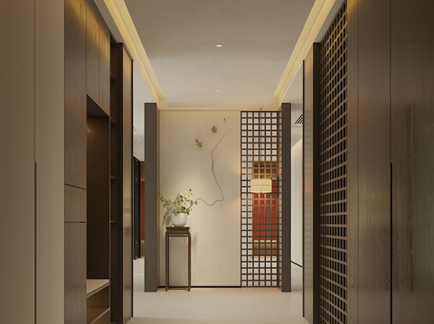 New Chinese-style entrance hall