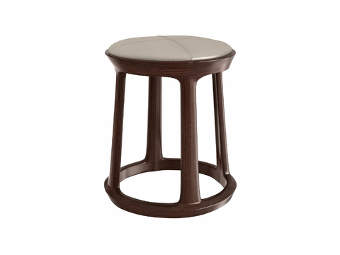 Neo-Chinese Style Stool Wooden Stool