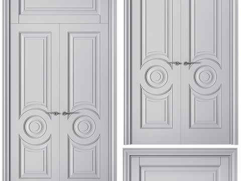 Nordic Double Door Bedroom Door Classical Door