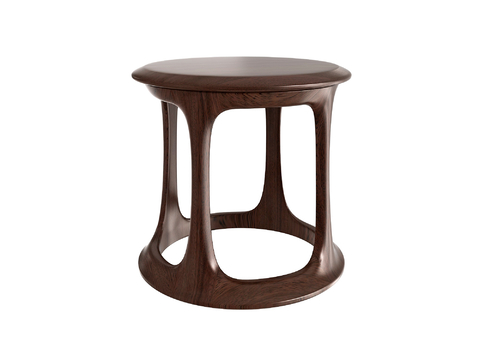 Neo-Chinese Style Stool Wooden Stool Round Stool Tea Stool