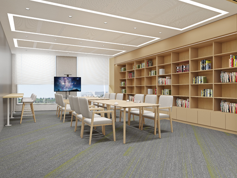 Modern Library Study Room