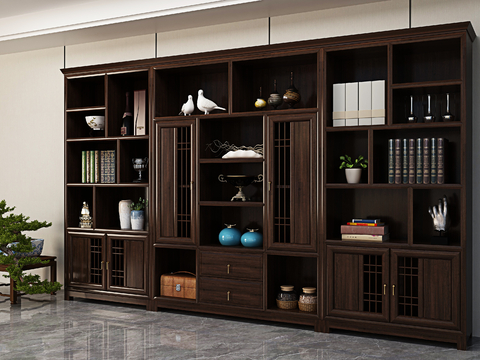 Chinese-style Antique Bookcase