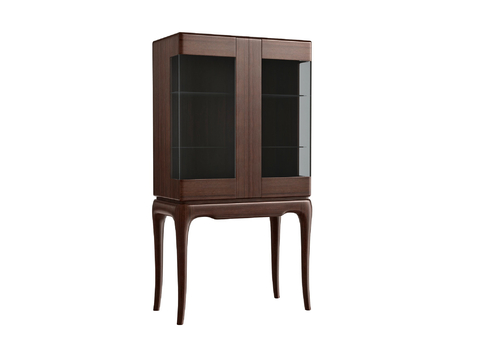 Neo-Chinese Style glass wine cabinet