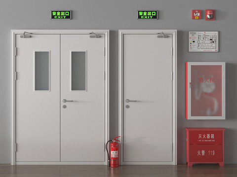 Safety door Fire door Fire hydrant Fire extinguisher Fire alarm