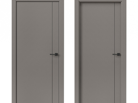 Modern simple door gray single door room door