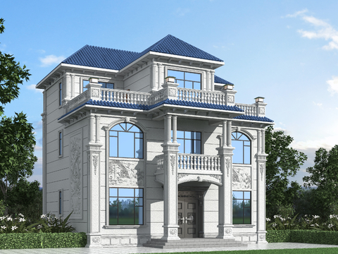 European-style single-family villa appearance