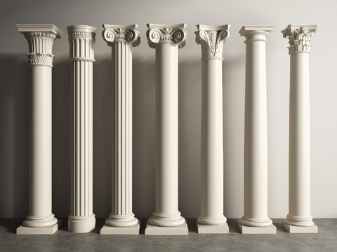 European column Roman column Gypsum column