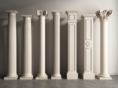 European column Roman column Gypsum column