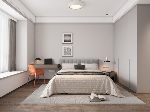 Modern Minimalist Bedroom Second Bedroom