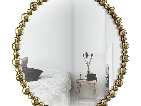 Affordable Luxury Style Mirror Decorative Mirror Round Mirror