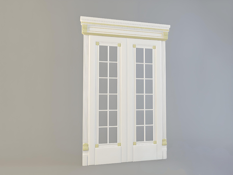 European style villa door double door swing door wooden door entrance door free