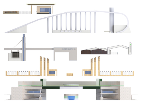 Modern Entrance Gate Landscape Gate Community Gate School Gate Enterprise Gate Free