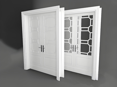 Jianou Villa Door Double Door Swing Door Wooden Door Door Entry Door Free