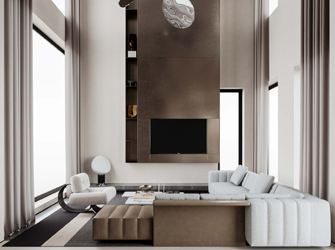 modern villa living room