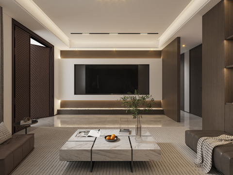 Modern minimalist living room