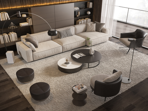 Modern Sofa Coffee Table Sectional Sofa