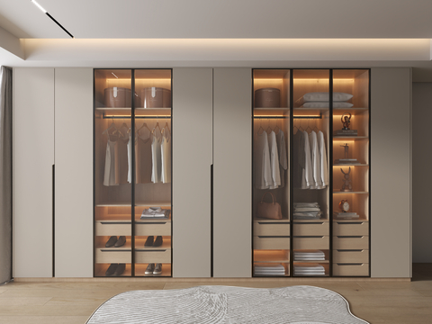 Modern all-in-one wardrobe