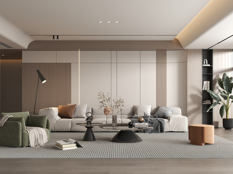 Modern minimalist living room