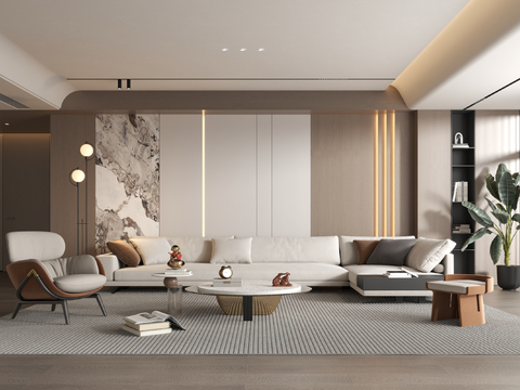 Modern minimalist living room