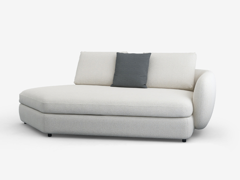 Meigaomei modern right armrest double sofa