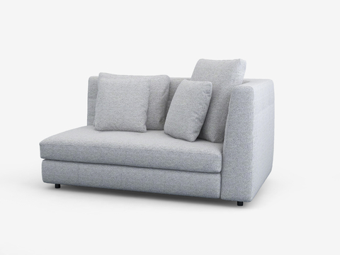 MGM Modern High Backrest Double Sofa