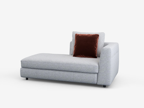 MGM Modern Single Backrest Double Sofa