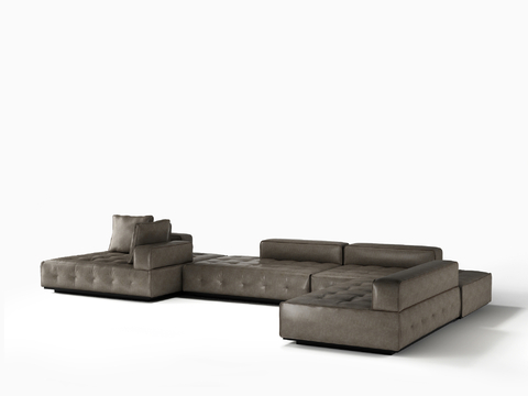 Megaomei Modern Stitching Sofa Corner Sofa