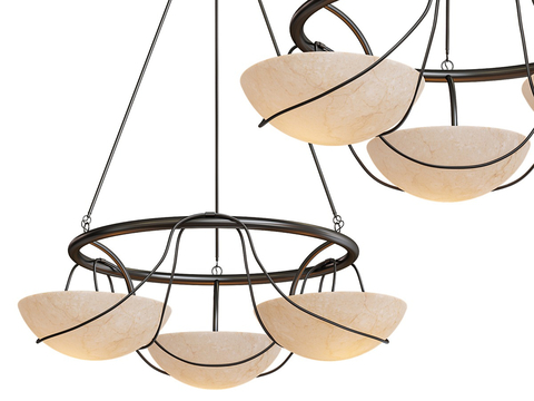 American craft chandelier