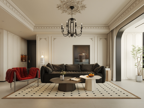 French Living&Dining Room