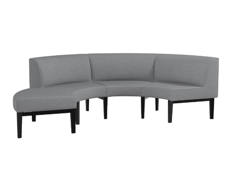 Guanchen modern curved sofa