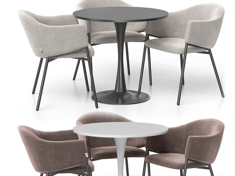 Modern Negotiation Table and Chair Small Round Table Reception Table and Chair