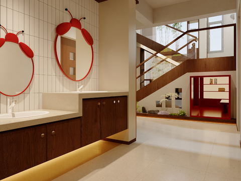 Children's Lavatory Table in Ji Feng Kindergarten