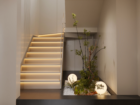 Stairwell Landscape Plants