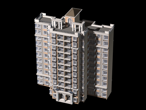 High-rise residential building appearance free